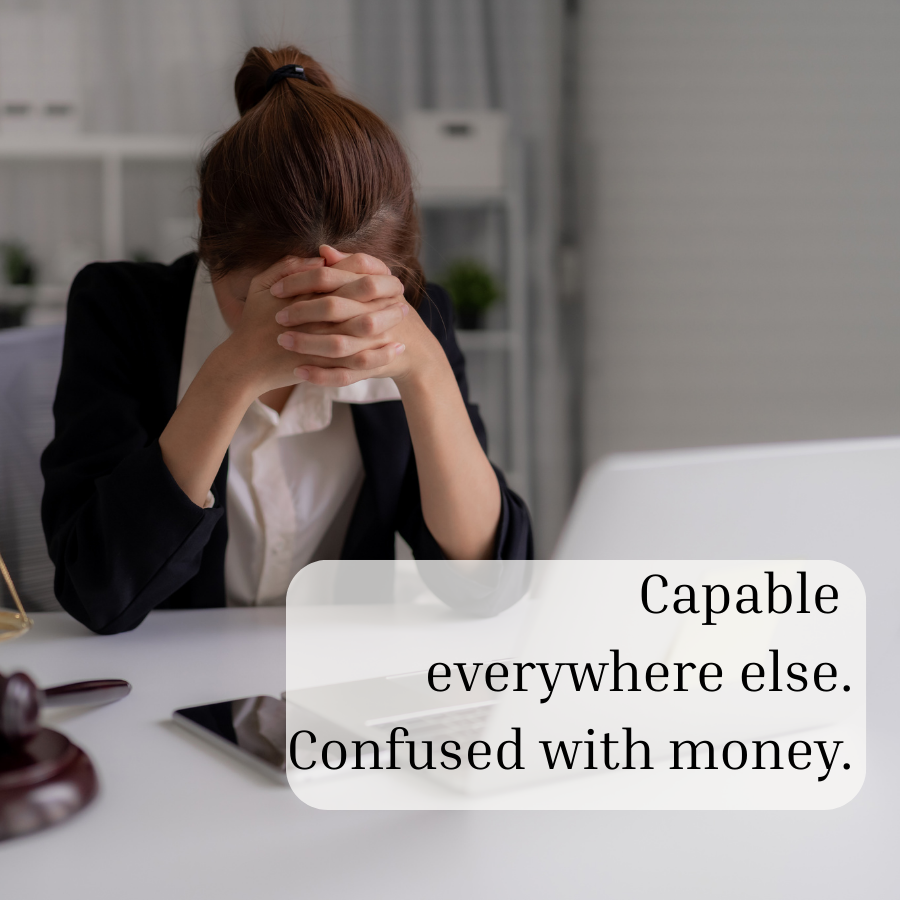 overwhelmed by money, confused with money, money anxiety, money frustrations, money stress